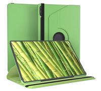 EAZY CASE - Housse de protection pour tablette Galaxy Tab S11 Ultra de 14,6 pouces - Étui intelligent rotatif à 360° avec fonction support - Coque pliante en cuir synthétique vert
