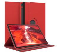 EAZY CASE - Housse de protection pour tablette Samsung Galaxy S10 FE Plus - Étui Smart Cover de 13,1 pouces - Housse rotative à 360° avec fonction support - Étui à rabat en similicuir - Rouge