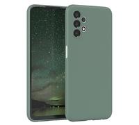 EAZY CASE - Housse en Silicone pour Galaxy A13 4G Housse Souple Antichoc Housse pour Portable avec Protection pour Appareil Photo Fines Premium Protection Cover TPU Phone Bumper en Vert Minuit