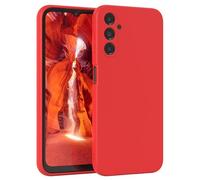 EAZY CASE - Housse en Silicone pour Galaxy A14 5G Housse Souple Antichoc Housse pour Portable avec Protection pour Appareil Photo Fines Premium Protection Cover TPU Phone Bumper en Rouge