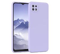 EAZY CASE - Housse en Silicone pour Galaxy A22 5G Housse Souple Antichoc Housse pour Portable avec Protection pour Appareil Photo Fines Premium Protection Cover TPU Phone Bumper en Lavande