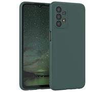 EAZY CASE - Housse en Silicone pour Galaxy A23 5G Housse Souple Antichoc Housse pour Portable avec Protection pour Appareil Photo Fines Premium Protection Cover TPU Phone Bumper en Vert Nuit