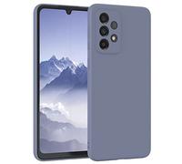 EAZY CASE - Housse en Silicone pour Galaxy A33 5G Housse Souple Antichoc Housse pour Portable avec Protection pour Appareil Photo Fines Premium Protection Cover TPU Phone Bumper en Bleu Acier