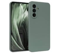EAZY CASE - Housse en Silicone pour Galaxy A36 Housse Souple Antichoc Housse pour Portable avec Protection pour Appareil Photo Fines Premium Protection Cover TPU Phone Bumper en Vert Minuit