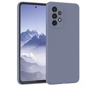 EAZY CASE - Housse en Silicone pour Galaxy A53 5G Housse Souple Antichoc Housse pour Portable avec Protection pour Appareil Photo Fines Premium Protection Cover TPU Phone Bumper en Bleu Acier