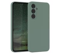 EAZY CASE - Housse en Silicone pour Galaxy A55 Housse Souple Antichoc Housse pour Portable avec Protection pour Appareil Photo Fines Premium Protection Cover TPU Phone Bumper en Vert Minuit