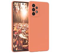 EAZY CASE - Housse en Silicone pour Galaxy A73 5G Housse Souple Antichoc Housse pour Portable avec Protection pour Appareil Photo Fines Premium Protection Cover TPU Phone Bumper en Orange