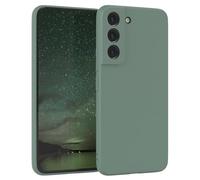 EAZY CASE - Housse en Silicone pour Galaxy S22 5G Housse Souple Antichoc Housse pour Portable avec Protection pour Appareil Photo Fines Premium Protection Cover TPU Phone Bumper en Vert Minuit