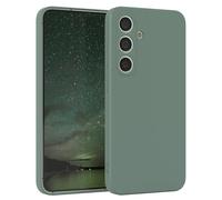 EAZY CASE - Housse en Silicone pour Galaxy S24 Housse Souple Antichoc Housse pour Portable avec Protection pour Appareil Photo Fines Premium Protection Cover TPU Phone Bumper en Vert Minuit