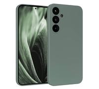 EAZY CASE - Housse en Silicone pour Galaxy S25 Plus Housse Souple Antichoc Housse pour Portable avec Protection pour Appareil Photo Fines Premium Protection Cover TPU Phone Bumper en Vert Minuit