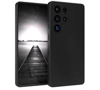 EAZY CASE - Housse en Silicone pour Galaxy S25 Ultra Housse Souple Antichoc Housse pour Portable avec Protection pour Appareil Photo Fines Premium Protection Cover TPU Phone Bumper en Noir