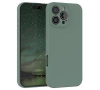 EAZY CASE - Housse en Silicone pour iPhone 16 Pro Max Housse Souple Antichoc Housse pour Portable avec Protection pour Appareil Photo Fines Premium Protection Cover TPU Phone Bumper en Vert Minuit