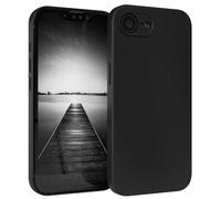 EAZY CASE - Housse en Silicone pour iPhone 16e Housse Souple Antichoc Housse pour Portable avec Protection pour Appareil Photo Fines Premium Protection Cover TPU Phone Bumper en Noir