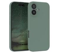 EAZY CASE - Housse Silicone pour iPhone 16 : Protection Polyvalente, Antichoc, Appareil Photo, Vert Minuit