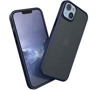EAZY CASE - Outdoor Case Mate Compatible avec iPhone 14 Plus Premium avec Une Protection Ultime Anti-Choc, Finition Soft-Touch, avec Protection pour caméra - Bleu Nuit