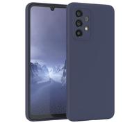 EAZY CASE Premium Housse Silicone pour Galaxy A33 5G avec Protection pour Appareil Photo et Doublure intérieure étui en Silicone Housse de Protection Bumper Handy Case en Bleu Nuit