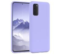 EAZY CASE Premium Housse Silicone pour Galaxy S20 avec Protection pour Appareil Photo et Doublure intérieure étui en Silicone Housse de Protection Bumper Handy Case en Violet Clair