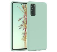 EAZY CASE Premium Housse Silicone pour Galaxy S20 FE avec Protection pour Appareil Photo et Doublure intérieure étui en Silicone Housse de Protection Bumper Handy Case en Vert Menthe