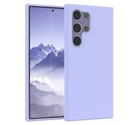 EAZY CASE Premium Housse Silicone pour Galaxy S24 Ultra avec Protection pour Appareil Photo et Doublure intérieure étui en Silicone Housse de Protection Bumper Handy Case en Violet Clair