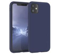 EAZY CASE Premium Housse Silicone pour iPhone 11 avec Protection pour Appareil Photo et Doublure intérieure étui en Silicone Housse de Protection Bumper Handy Case en Bleu Nuit