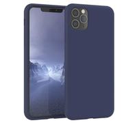EAZY CASE Premium Housse Silicone pour iPhone 11 Pro Max avec Protection pour Appareil Photo et Doublure intérieure étui en Silicone Housse de Protection Bumper Handy Case en Bleu Nuit