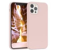EAZY CASE Premium Housse Silicone pour iPhone 12 avec Protection pour Appareil Photo et Doublure intérieure étui en Silicone Housse de Protection Bumper Handy Case en Rose Ancien