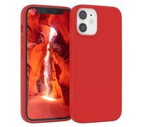 EAZY CASE Premium Housse Silicone pour iPhone 12 Mini avec Protection pour Appareil Photo et Doublure intérieure étui en Silicone Housse de Protection Bumper Handy Case en Rouge