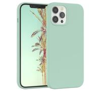 EAZY CASE Premium Housse Silicone pour iPhone 12 Pro Max avec Protection pour Appareil Photo et Doublure intérieure étui en Silicone Housse de Protection Bumper Handy Case en Vert Menthe