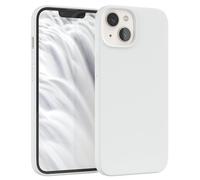 EAZY CASE Premium Housse Silicone pour iPhone 13 avec Protection pour Appareil Photo et Doublure intérieure étui en Silicone Housse de Protection Bumper Handy Case en Blanc