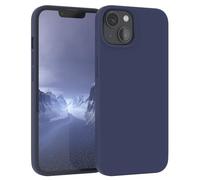 EAZY CASE Premium Housse Silicone pour iPhone 13 avec Protection pour Appareil Photo et Doublure intérieure étui en Silicone Housse de Protection Bumper Handy Case en Bleu Nuit