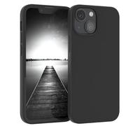 EAZY CASE Premium Housse Silicone pour iPhone 13 Mini avec Protection pour Appareil Photo et Doublure intérieure étui en Silicone Housse de Protection Bumper Handy Case en Noir