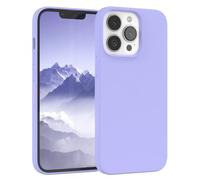 EAZY CASE Premium Housse Silicone pour iPhone 13 Pro avec Protection pour Appareil Photo et Doublure intérieure étui en Silicone Housse de Protection Bumper Handy Case en Violet Clair