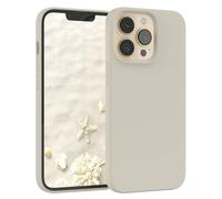 EAZY CASE Premium Housse Silicone pour iPhone 13 Pro avec Protection pour Appareil Photo et Doublure intérieure étui en Silicone Housse de Protection Bumper Handy Case en Taupe