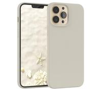 EAZY CASE Premium Housse Silicone pour iPhone 13 Pro Max avec Protection pour Appareil Photo et Doublure intérieure étui en Silicone Housse de Protection Bumper Handy Case en Taupe