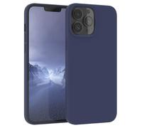 EAZY CASE Premium Housse Silicone pour iPhone 13 Pro Max avec Protection pour Appareil Photo et Doublure intérieure étui en Silicone Housse de Protection Bumper Handy Case en Bleu Nuit