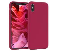 EAZY CASE Premium Housse Silicone pour iPhone X avec Protection pour Appareil Photo et Doublure intérieure étui en Silicone Housse de Protection Bumper Handy Case en Violet Baie