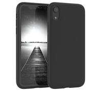 EAZY CASE Premium Housse Silicone pour iPhone XR avec Protection pour Appareil Photo et Doublure intérieure étui en Silicone Housse de Protection Bumper Handy Case en Noir
