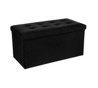 Eazy Living Pouf + Boîte de Rangement Large Mathieu Noir