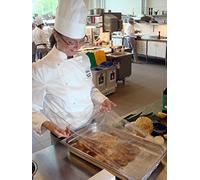 EAZYCOVER Couvercle Alimentaire 35 cm x 35 cm, Housse Transparente avec Élastique Taille M, 200 PCS / SAC, Adaptable aux GN 1/2 et GN 1/3, Utilisable au Réfrigérateur, Congélateur et Micro-ondes