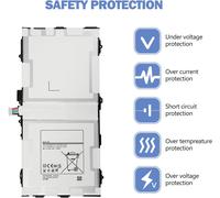 Eb-Bt800fbu Eb-Bt800fbc Replacement Battery For Samsung Galaxy Tab S 10 5 Sm-T800 Sm-T801 Sm-T805 Sm-T805c Sm-T805w T805y T805m Sm-T807 Sm-T807a Sm-T807p Sm-T807v T807t 7900 Mah.[D393]