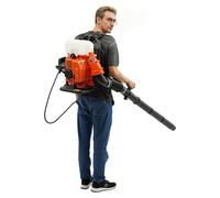 EB750 Souffleur à essence portable dans le dos - Moteur 2 temps - Cylindrée 41,5 cc - Puissance : 508,5 CFM - Volume du réservoir : 2,3 l - Orange et noir