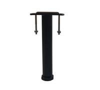 Ebac - 1 Pied De Liaison Métal H 20 À 32 Cm Pour Sommier Métal - Noir