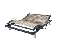 Ebac - Lit électrique S50 2 places - Gris