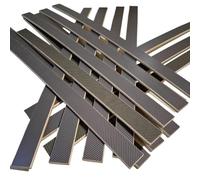 EBAC Literie 15 Lattes + 30 Embouts 780x38x8 mm | Bois 7 Plis | pour sommier et lit 160x200 | Remplacement pour sommier/bz/clic clac