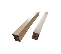 EBAC Literie 15 Lattes pour sommier et lit 160x200 | Bois 7 Plis | 780x48x8 mm | Remplacement pour sommier/bz/clic clac - AMZ