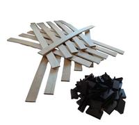 EBAC Literie 30 Lattes + 60 Embouts 680x53x8 mm | Bois 7 Plis | Remplacement pour sommier/bz/clic clac