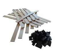 EBAC Literie 30 Lattes + Embouts pour sommier et lit 160x200 | Bois 7 Plis | 780x53x8 mm | Remplacement pour sommier/bz/clic clac