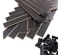 EBAC Literie 30 Lattes + Embouts GR pour sommier et lit 140x190 | Bois 7 Plis | 680x48x8 mm | Remplacement pour sommier/bz/clic clac - AMZ