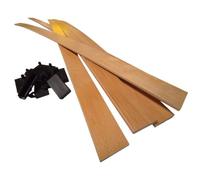 EBAC Literie 5 Grandes Lattes 140 cm + 10 Embouts 1400x53x9 mm | Bois 7 Plis | | Remplacement pour sommier/bz/clic clac