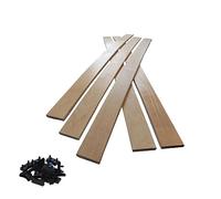 EBAC Literie 5 Lattes + 10 Embouts 780x48x8 mm AMZ | Bois 7 Plis | Remplacement pour sommier/bz/clic clac